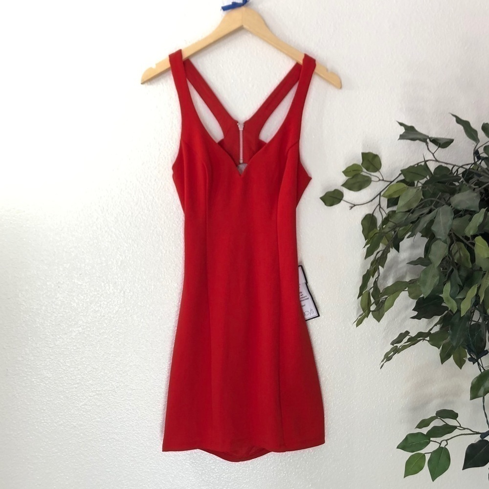 NWT B. Darlin Red Cutout Dress